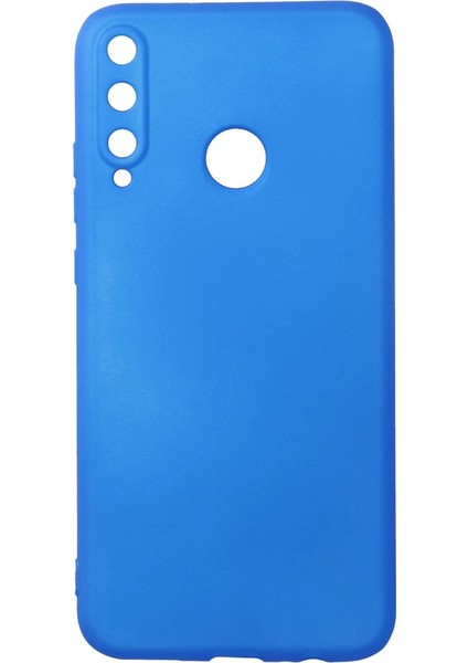 Huawei P40 Lite E Kılıf First Silikon - Mavi