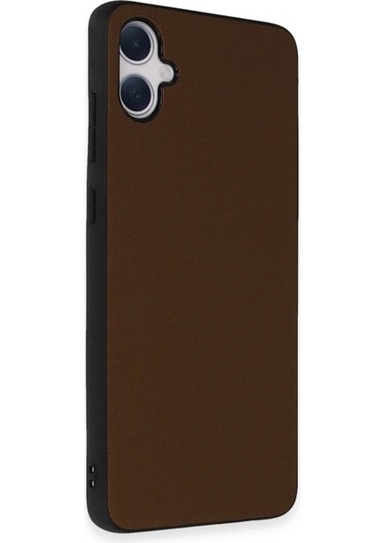 Newface Samsung Galaxy A05 Kılıf Taft Kapak - Kahverengi