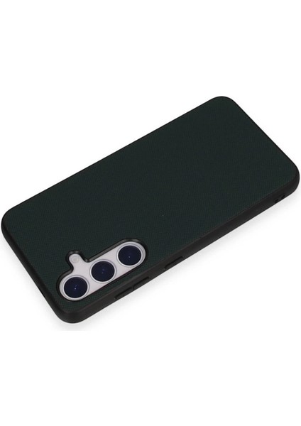 Newface Samsung Galaxy S24 Kılıf Taft Kapak - Koyu Yeşil fiyatları