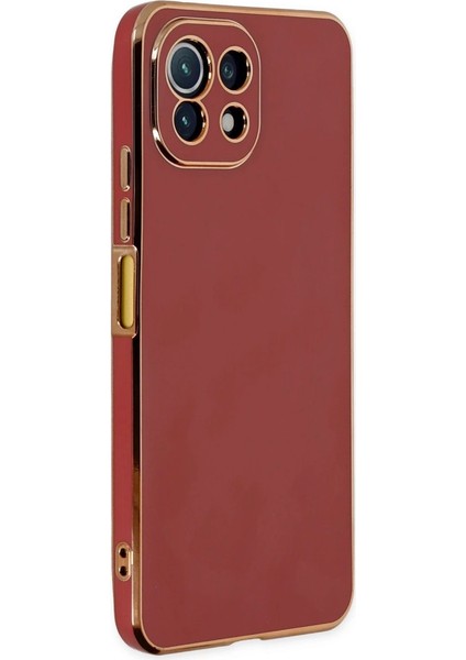 Xiaomi Mi 11 Lite Kılıf Volet Silikon - Kırmızı
