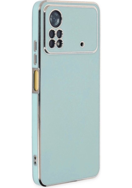 Xiaomi Poco X4 Pro 5g Kılıf Volet Silikon - Açık Yeşil