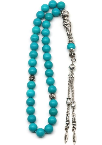 Turkuaz Firuze Doğal Taş Tesbih 8 mm Küre Kesim fiyatları