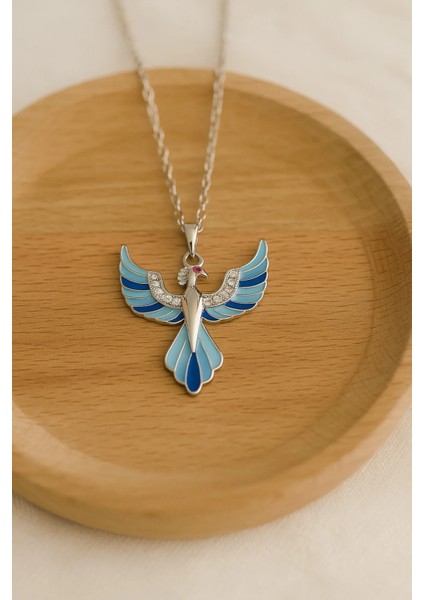 Anka Kuşu Çelik Kolye