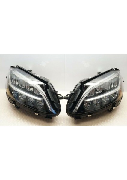 Mercedes W205 2019- Ön Far Seti (Full LED Matrix)