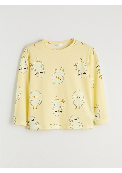 Peak Yeni Sezon Bisiklet Yaka Baskılı Kadın Pijama Takımı fiyatları