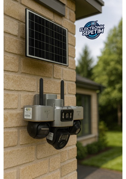 4k-Casacop-Q8-Solar-4g-3 Ptz'li Bahçe ve Güvenlik Kamerası