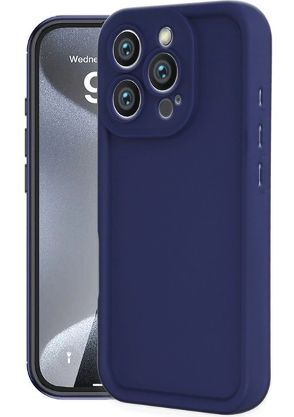 Iphone 16 Pro Kılıf Viera Silikon - Lacivert