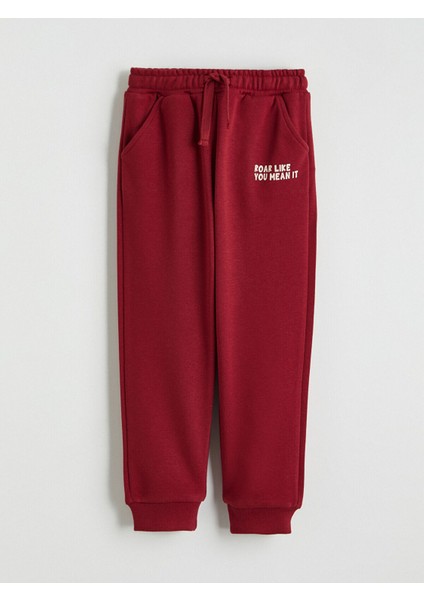 Peak Yeni Sezon Beli Lastikli Baskılı Erkek Çocuk Eşofman Altı