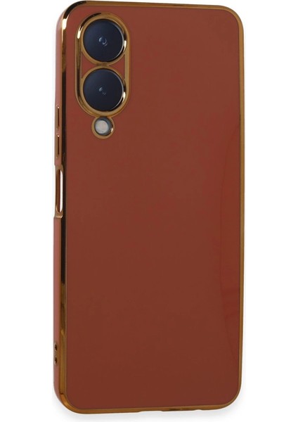 Vivo Y17S Kılıf Volet Silikon - Kırmızı