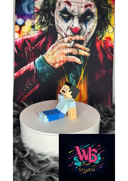 Hareketli Minecraft Steve Figür | Organik | Yeni Nesil Oyuncak