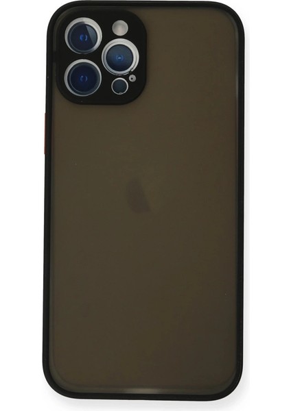 Iphone 12 Pro Max Kılıf Montreal Silikon Kapak - Siyah