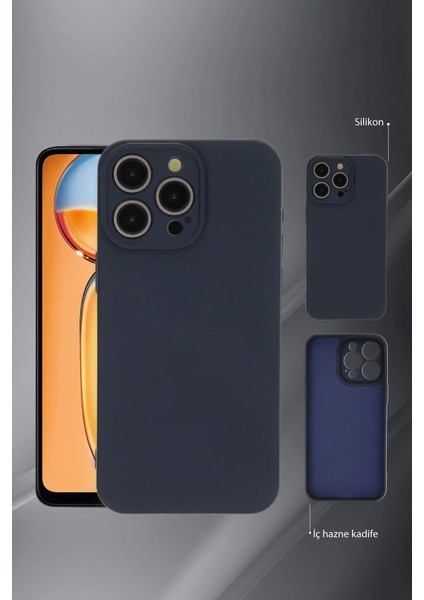 Vivo Y36 Kılıf Nano Içi Kadife Silikon - Pudra modelleri