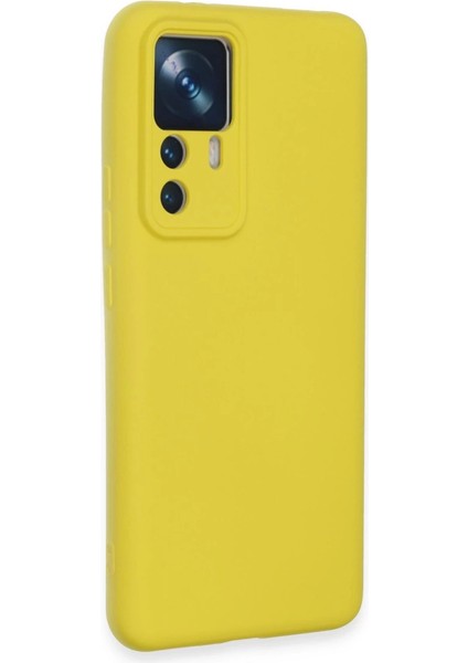 Xiaomi Mi 12T Pro Kılıf Nano Içi Kadife Silikon - Sarı fiyatları