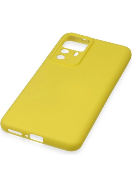 Xiaomi Mi 12T Pro Kılıf Nano Içi Kadife Silikon - Sarı indirimleri