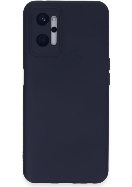 Realme 9i 4g Kılıf Nano Içi Kadife Silikon - Lacivert