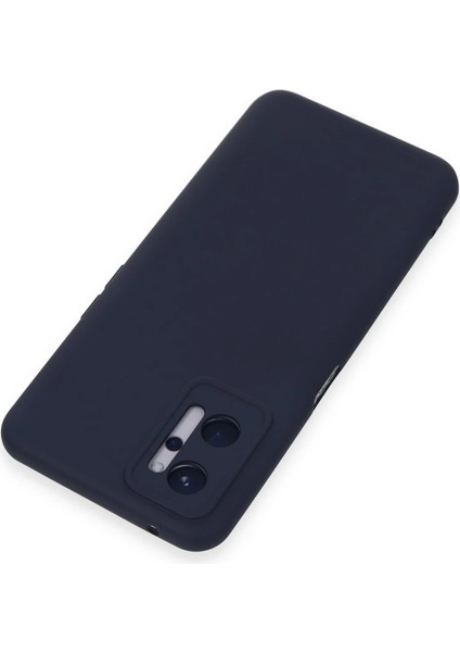 Realme 9i 4g Kılıf Nano Içi Kadife Silikon - Lacivert modelleri