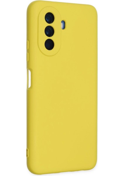 Huawei Nova Y70 Kılıf Nano Içi Kadife Silikon - Sarı fiyatları