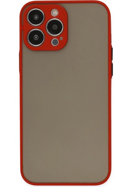 Iphone 14 Pro Max Kılıf Montreal Silikon Kapak - Kırmızı