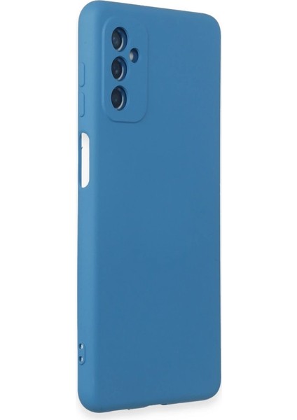 Samsung Galaxy M52 5g Kılıf Nano Içi Kadife Silikon - Mavi fiyatları