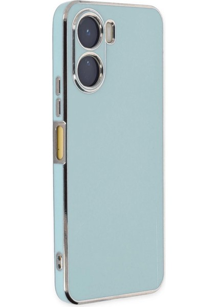 Vivo Y16 Kılıf Volet Silikon - Açık Yeşil