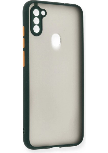 Samsung Galaxy A11 Kılıf Montreal Silikon Kapak - Yeşil