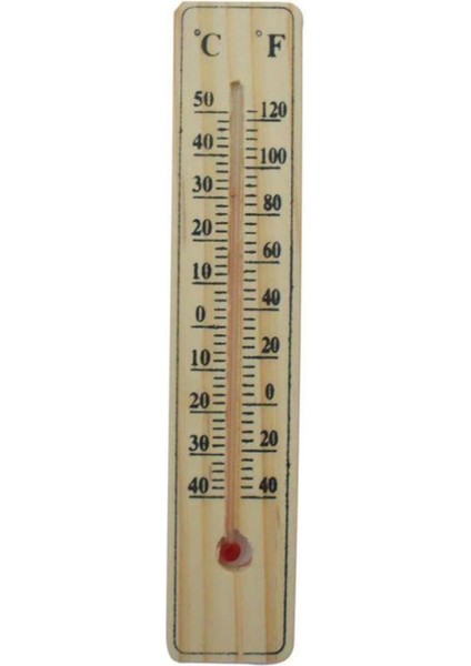 Ahşap Oda Sıcaklığı Sıcaklık Ölçümü Termometresi Küçük Boy