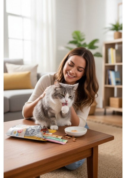 25'li Ödül Maması - Tavuklu & Somonlu - Kedi Ödülü-Mermer Bardak fırsatları