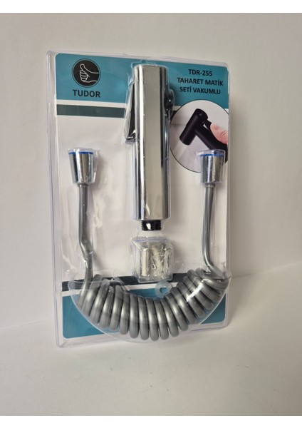 Taharet Matik Seti – Akordeon Hortumlu, Dayanıklı El Duşu, Duş Askılı Komple Set