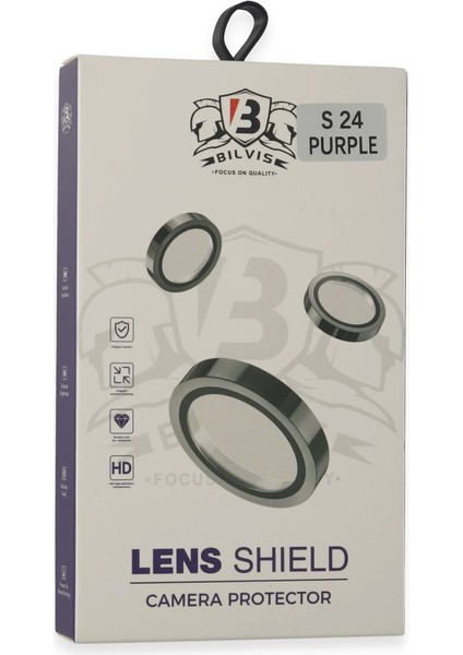 Newface Samsung Galaxy S24 Bilvis Titan Kamera Lens - Derin Mor modelleri