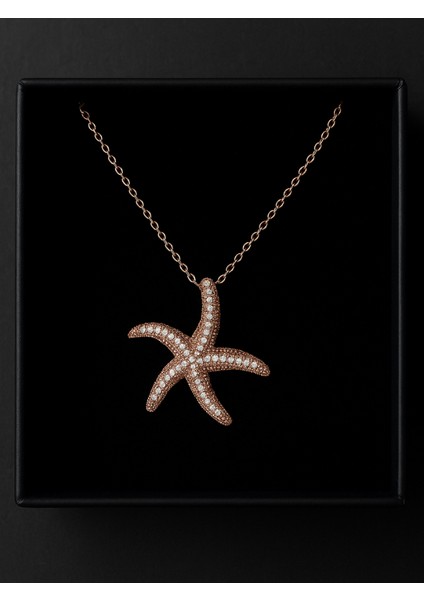925 Ayar Gümüş Zirkon Taşlı Deniz Yıldızı Kolye – Fitliva fiyatları