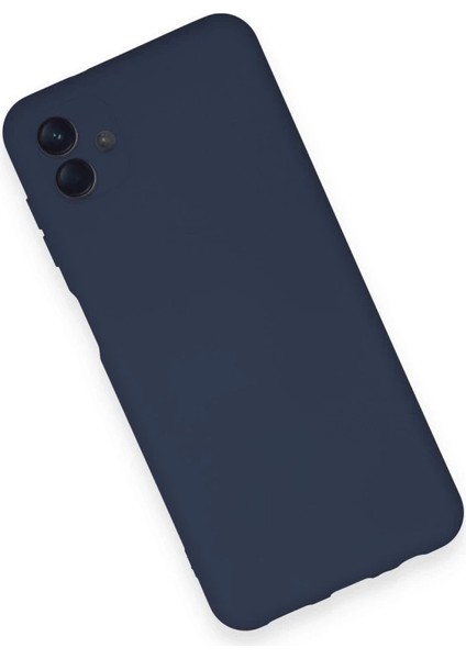 Samsung Galaxy A04 Kılıf Nano Içi Kadife Silikon - Lacivert modelleri