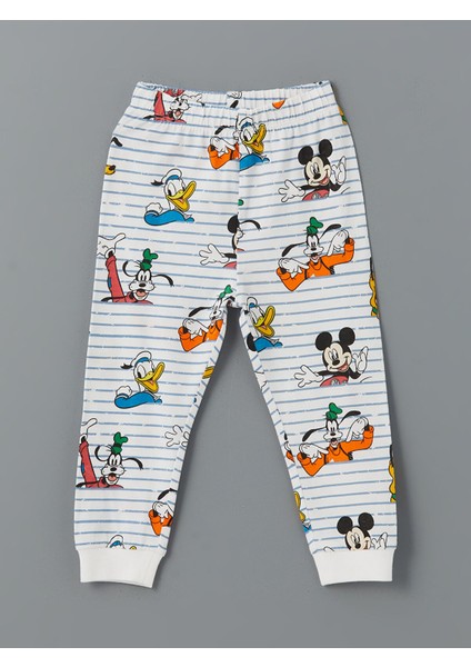 Yeni Sezon Mickey Mouse Baskılı Erkek Bebek Pijama Takımı fırsatları