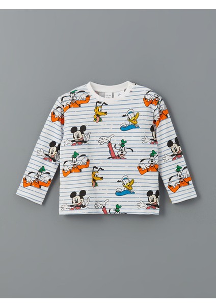 Yeni Sezon Mickey Mouse Baskılı Erkek Bebek Pijama Takımı fiyatları