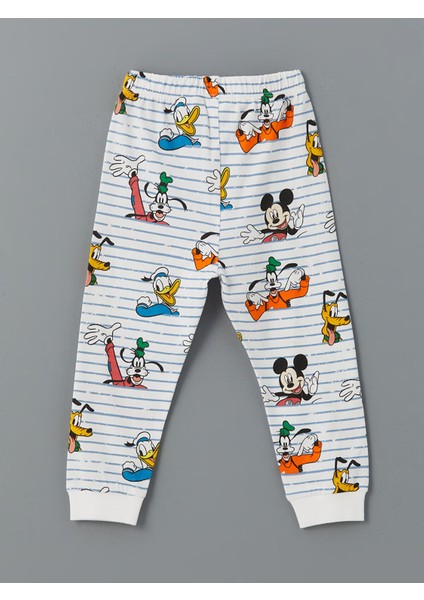 Yeni Sezon Mickey Mouse Baskılı Erkek Bebek Pijama Takımı indirimleri