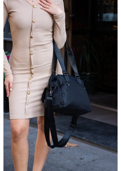 Sn 6016 Kadın Suya Dayanıklı Paraşüt Kumaş El Omuz Çantası Kol Çantası Çapraz Çantası fiyatları