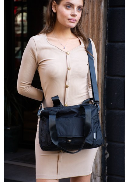 Sn 6016 Kadın Suya Dayanıklı Paraşüt Kumaş El Omuz Çantası Kol Çantası Çapraz Çantası modelleri