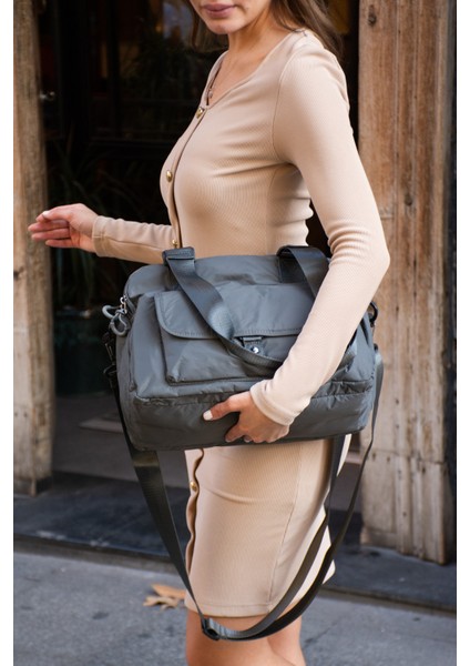 Sn 6016 Kadın Suya Dayanıklı Paraşüt Kumaş El Omuz Çantası Kol Çantası Çapraz Çantası modelleri