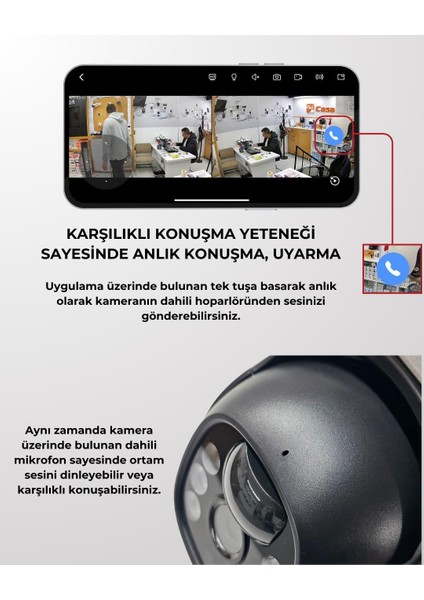 4k-Casacop-Q7-Solar-4g-Çift Kameralı-Bahçe ve Güvenlik Kamerası