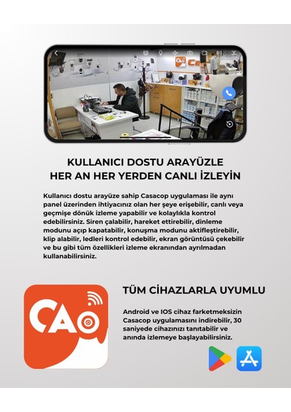 4k-Casacop-Q7-Solar-4g-Çift Kameralı-Bahçe ve Güvenlik Kamerası