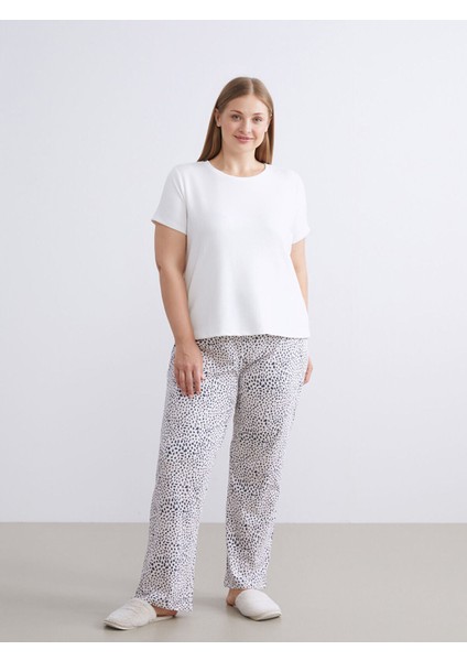 Artı Yeni Sezon Beli Lastikli Desenli Kadın Pijama Altı fiyatları