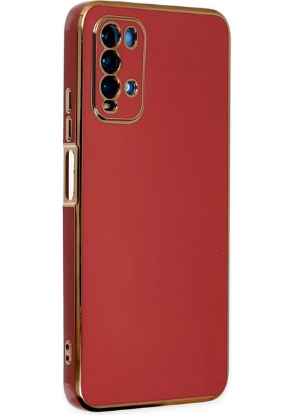 Xiaomi Redmi 9t Kılıf Volet Silikon - Kırmızı