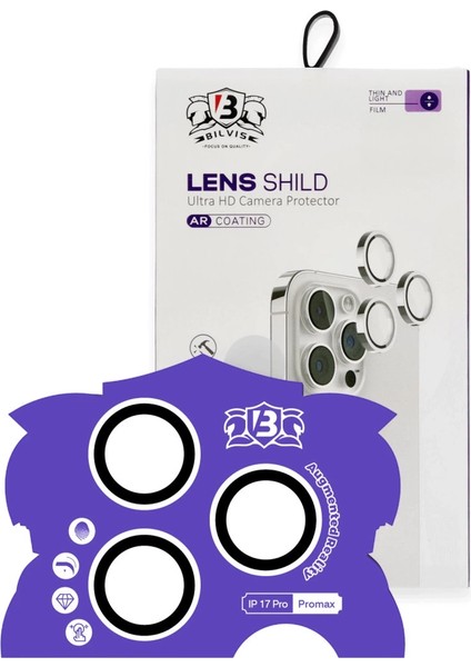 Apple Iphone 17 Pro Max Bilvis Titan Kamera Lens - Gümüş