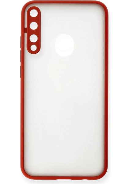 Huawei P40 Lite E Kılıf Montreal Silikon Kapak - Kırmızı