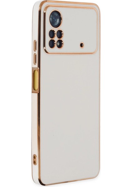 Xiaomi Poco X4 Pro 5g Kılıf Volet Silikon - Beyaz