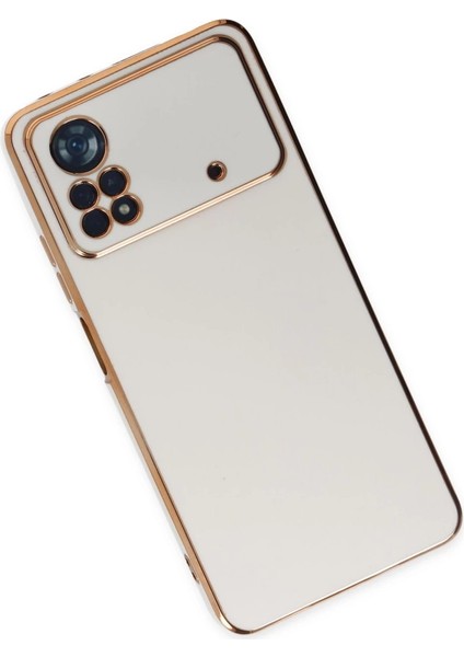 Xiaomi Poco X4 Pro 5g Kılıf Volet Silikon - Beyaz modelleri