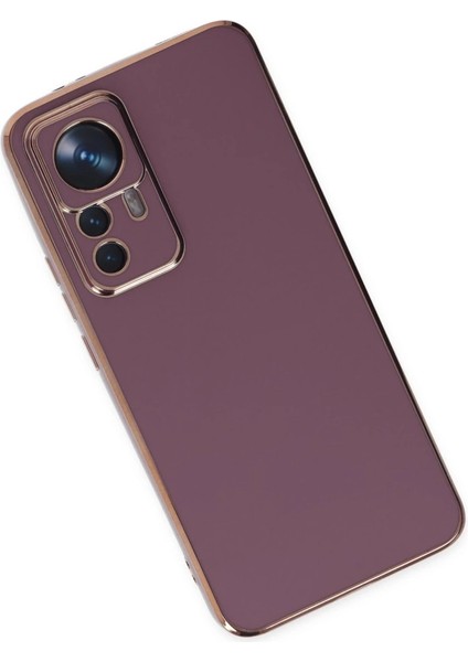 Xiaomi Mi 12T Pro Kılıf Volet Silikon - Mor modelleri