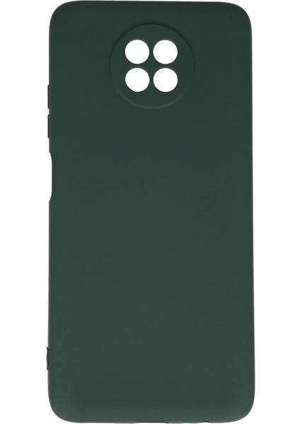 Xiaomi Redmi Note 9 5g Kılıf Nano Içi Kadife Silikon - Koyu Yeşil