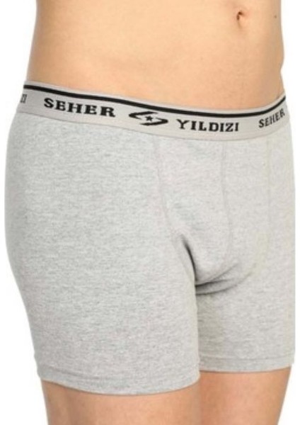 Erkek Beyaz-Gri Pamuklu Boxer – Rahat ve Esnek Iç Giyim