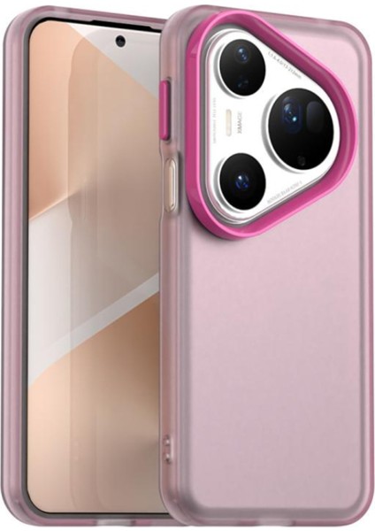 Huawei Pura 80 Ultra Uyumlu Kılıf Sararmaz Leke Tutmaz Buzlu Mat Renkli Soft Transparan Silikon Kapak