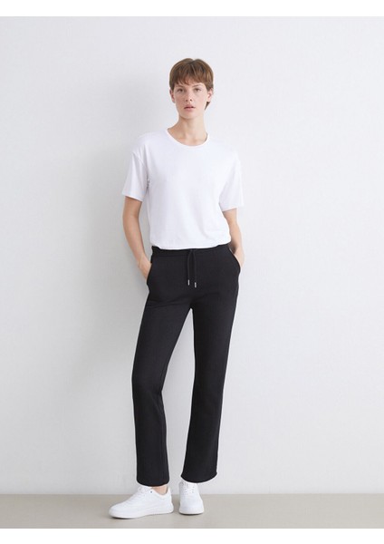 Yeni Sezon Beli Lastikli Kadın Kalın Eşofman Altı